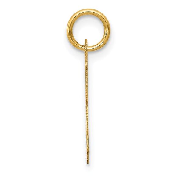 Kazi Luxury 14k Yellow Gold Script Letter K Initial Charm - Picture 2 of 4